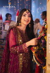 Asim Jofa Designers Limited Edition Ajkkd-18-Xs Embroidered Chiffon 3 Pcs