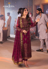 Asim Jofa Designers Limited Edition Ajkkd-18-Xs Embroidered Chiffon 3 Pcs