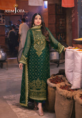 Asim Jofa Chamkeeli Ajkk-22 Embroidered Chiffon 3 Pcs
