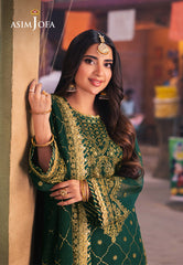 Asim Jofa Chamkeeli Ajkk-22 Embroidered Chiffon 3 Pcs