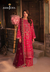 Chamkeeli Pret By Asim Jofa Ajkkb-11 Emb Chiffon Stitched 3 Pcs