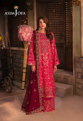 Chamkeeli Pret By Asim Jofa Ajkkb-11 Emb Chiffon Stitched 3 Pcs