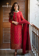 Asim Jofa Limited Edition Stitched 3 Piece Formals Pret Collection'2025-AJKMB-15