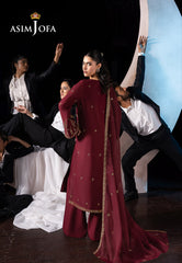 Luxury Festive By Asim Jofa Drop 2 Ajlfb-02 Emb Boski Silk Stitched 3 Pcs