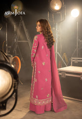 Asim Jofa Luxury Festive Drop 3 Ajllfb-15 Emb Silk Stitched 3 Pcs