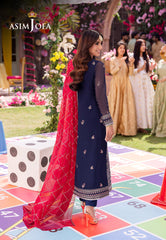 Asim Jofa Jag Mag Pret Ajmjb-07 Embroidered Chiffon Stitched 3 Pcs