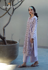 Asim Jofa Essential Pret Drop 7 Ajpb-132 Printed Rib Lawn 2 Pcs