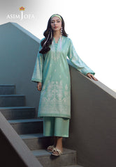Asim Jofa Essential Pret Drop 7 Ajpb-133 Printed Rib Lawn 2 Pcs