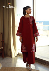 Asim Jofa Essential Pret Drop 7 Ajpb-136 Embroidered Slub Rib Lawn 2 Pcs