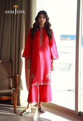 Asim Jofa Essential Pret Drop 7 Ajpb-139 Embroidered Slub Rib Lawn 2 Pcs
