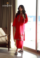 Asim Jofa Essential Pret Drop 7 Ajpb-139 Embroidered Slub Rib Lawn 2 Pcs