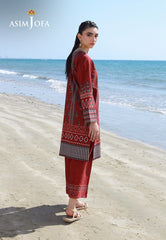 Asim Jofa Essential Pret Drop 7 Ajpb-141 Printed Check Dobby 2 Pcs