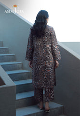 Asim Jofa Essential Pret Drop 7 Ajpb-143 Printed Check Dobby 2 Pcs