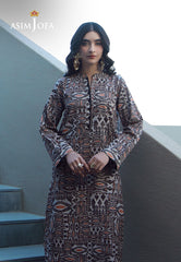 Asim Jofa Essential Pret Drop 7 Ajpb-143 Printed Check Dobby 2 Pcs