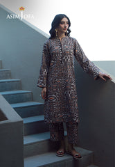 Asim Jofa Essential Pret Drop 7 Ajpb-143 Printed Check Dobby 2 Pcs