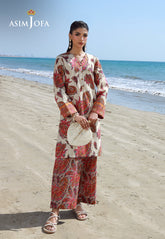 Asim Jofa Essential Pret Drop 7 Ajpb-144 Printed Check Dobby 2 Pcs