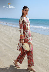 Asim Jofa Essential Pret Drop 7 Ajpb-144 Printed Check Dobby 2 Pcs