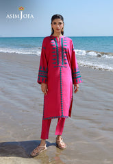 Asim Jofa Essential Pret Drop 7 Ajpb-148 Embroidered Lawn Check 2 Pcs