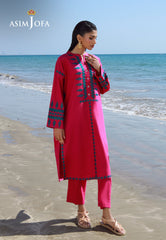 Asim Jofa Essential Pret Drop 7 Ajpb-148 Embroidered Lawn Check 2 Pcs