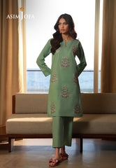 Asim Jofa Essential Pret Drop 7 Ajpb-153 Embroidered Cambric 2 Pcs