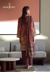 Asim Jofa Essential Pret Drop 7 Ajpb-155 Printed Arabic Lawn 3 Pcs