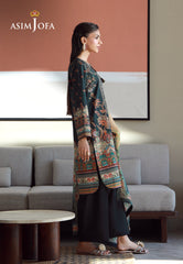 Asim Jofa Essential Pret Drop 7 Ajpb-158 Printed Arabic Lawn 3 Pcs