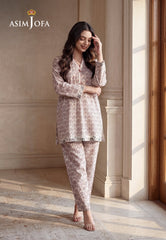 Asim Jofa Stitched 2 Piece Basic Printed Lawn Pret Suit-AJPB-208