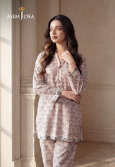 Asim Jofa Stitched 2 Piece Basic Printed Lawn Pret Suit-AJPB-208