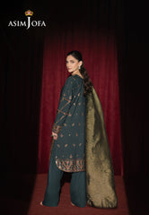 Asim Jofa Premium Festive Ajpfb-05 Emb Silk Stitched 3 Pcs