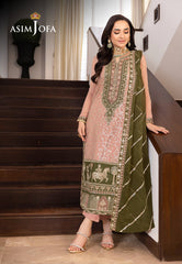 Limited Edition By Asim Jofa Ajsmb-40 Emb Chiffon Stitched 3 Pcs