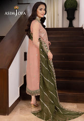 Limited Edition By Asim Jofa Ajsmb-40 Emb Chiffon Stitched 3 Pcs