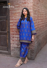 Asim Jofa Eid Essentials Ajubf-58 Digital Printed Lawn 2 Pcs