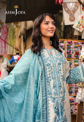 Asim Jofa Eid Essentials Ajubf-75 Digital Printed Lawn 3 Pcs