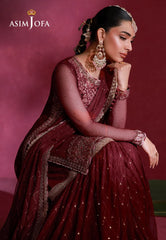 Asim Jofa Unstitched 3 Piece Festive Formals Suit-AJULFI-06 Embroidered Net Unstitched 3 Pcs