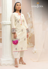 Asim Jofa Wardrobe Solution '23 Ajws-01 (1-Pc) Embroidered Self Jacquard 1 Pc