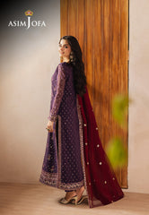 Asim Jofa Heeriye Pret Ajheb-01 Embroidered Chiffon Stitched 3 Pcs