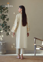 Asim Jofa Essential Pret Drop 7 Ajpb-131 Printed Rib Lawn 2 Pcs