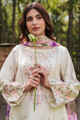 The Silent Pine Tale | Afsanah By Ramsha Unstitched 3 Piece Summer Suit-AL-101