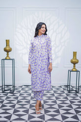Suitsu Stitched Summer Co Ords Set Drop-1 Suit-Lilac Meadow