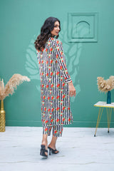 Suitsu Stitched Summer Co Ords Set Drop-1 Suit-Striped Cerise