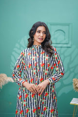 Suitsu Stitched Summer Co Ords Set Drop-1 Suit-Striped Cerise
