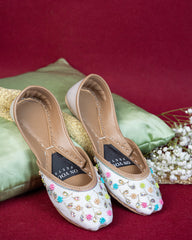 On Your Feets Emb Khussa-Ivory Blossom