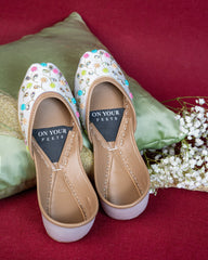 On Your Feets Emb Khussa-Ivory Blossom