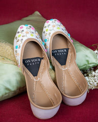 On Your Feets Emb Khussa-Ivory Blossom