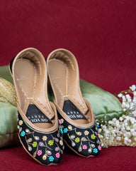 On Your Feets Casual Khussa-Midnight Bloom