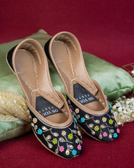 On Your Feets Casual Khussa-Midnight Bloom