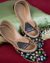 On Your Feets Casual Khussa-Midnight Bloom