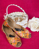 On Your Feets Casual Khussa-Golden Bloom