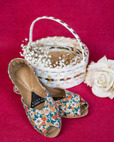 On Your Feets Casual Khussa-Floral Bliss