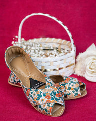 On Your Feets Casual Khussa-Floral Bliss